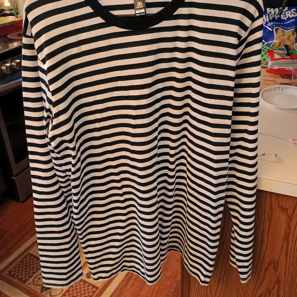 Match Black and White Striped Shirt